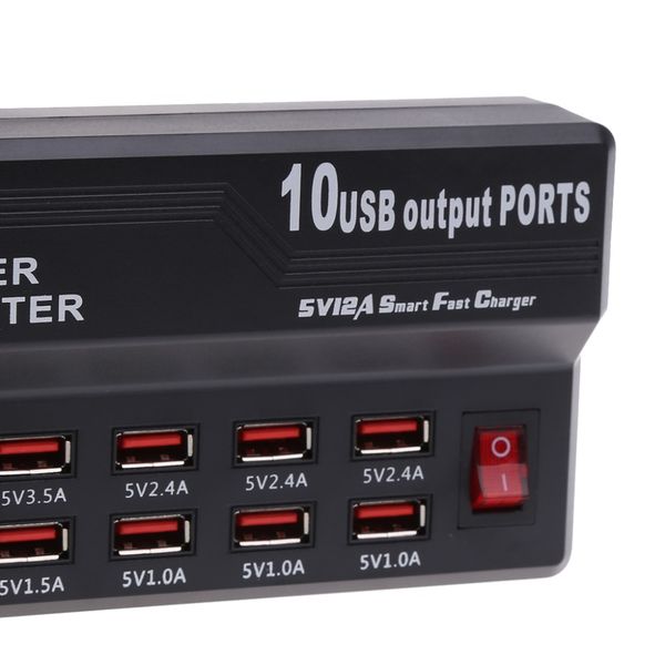 hub 10 usb multiport charger fast charging for mobile phones tablets suitable for samsung mobile phone tablet fast charging