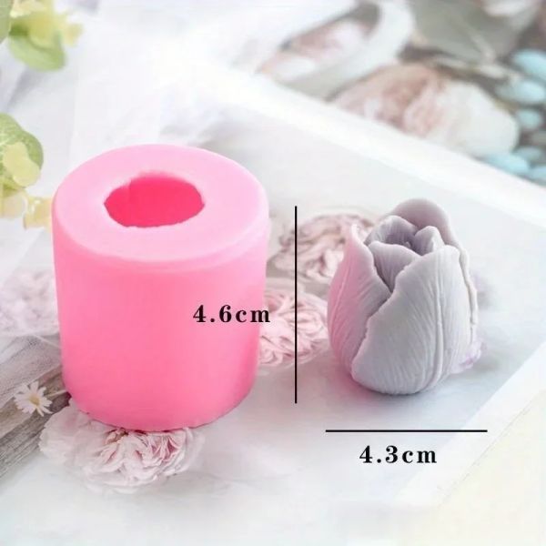 3D Tulip Candle Mold Handmade DIY Flower Soap Silicone Mold Silicone Mold Soap Forms Soap Making Supplies