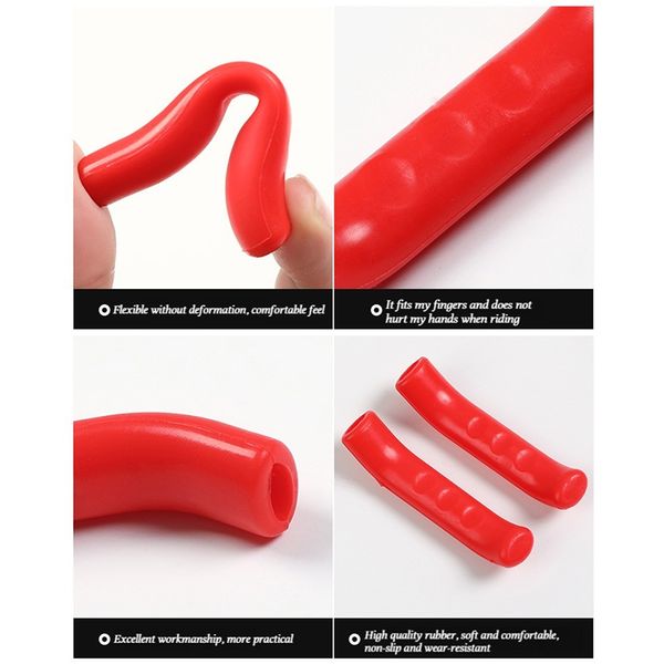 Bicycle Brake Handle Cover Sleeve Silicone MTB Grips Handlebar Protect Cover Anti-slip Cycling Protective Gear Bike Accessories