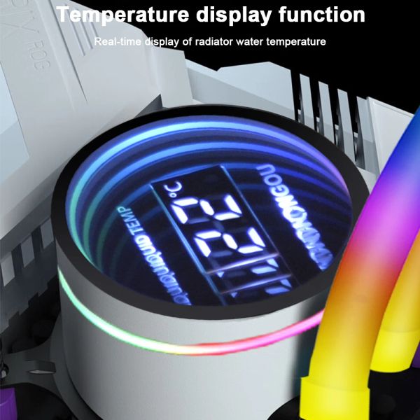 Liquid Cooler for Cpu 240mm Am4 Heatsink IWONGOU 4Pin PWM Pc Water Cooling Fans 120mm Rgb Ventilador forIntel 2011/1366/1700/AMD