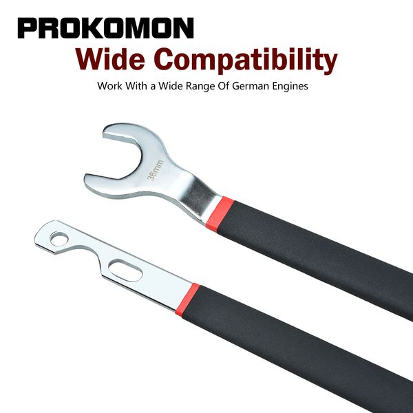 32mm 36mm Double End Fan Clutch Nut Wrench & Water Pump Holder Removal Tool for BMW