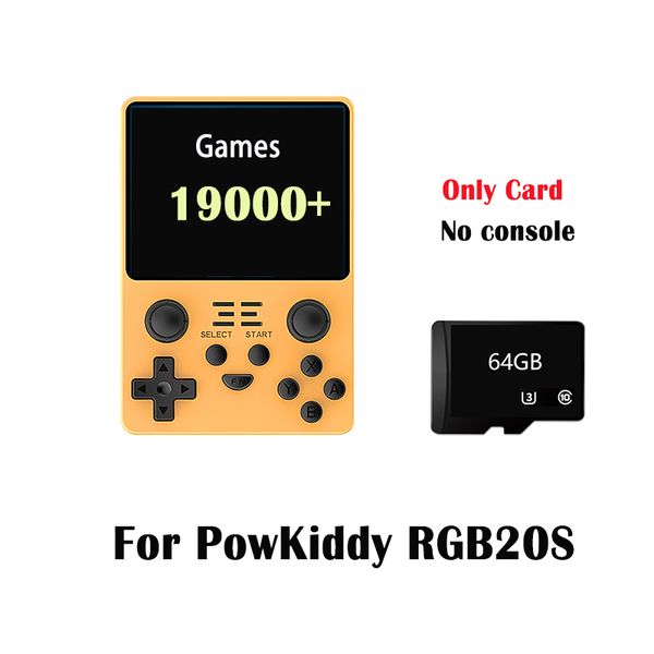TF Games Card For PowKiddy RGB20S PS1 GBA GB Portable Retro Handheld Console 58000+ Memory CARD SD Player Machine Classic
