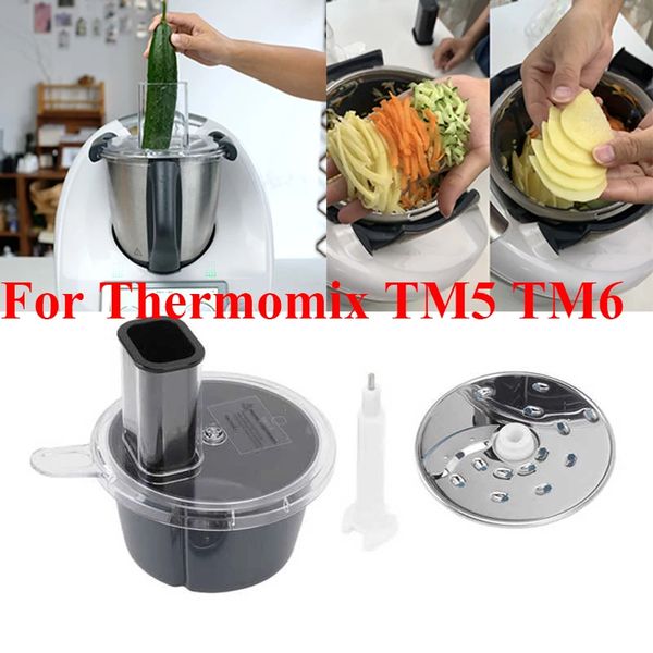For Thermomix TM5 TM6 4 in 1 Multifunctional Vegetables Slicer Food Processor Cutter Kit Thermomix Kitchen Accessories Gadgets