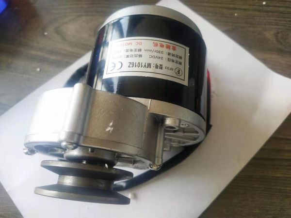 250W 350W 12V 24V 36V DC Gear Brushed Motor With Belt Pulley Motor MY1016Z