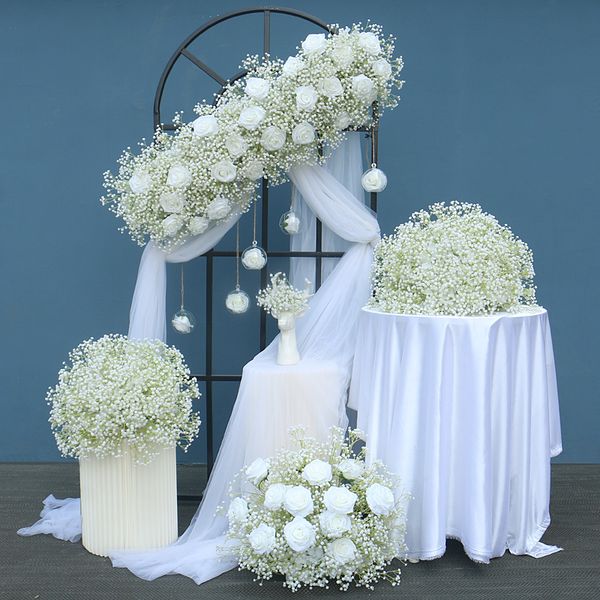 Gypsophila Baby Breath wer Row Arrangement - Artificial ral Ball, Wedding Centerpiece, Window Display, White
Gypsophila Baby Breath wer Row Arrangement - Artificial ral Ball, Wedding Centerpiece, Window Display, White