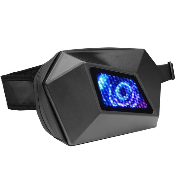 LED Smart Display Men Chest Bag Motorcycle Cycling Bag Travel Shoulder Bag Custom DIY Sport Waterproof Crossbody Bag For Woman