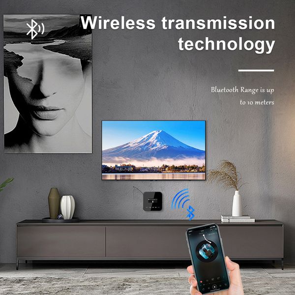 Bluetooth Wall Amplifier Mini Touch Key Powerful Amplificador HiFi Stereo Home Theater Sound System Audio FM USB TF AUX New