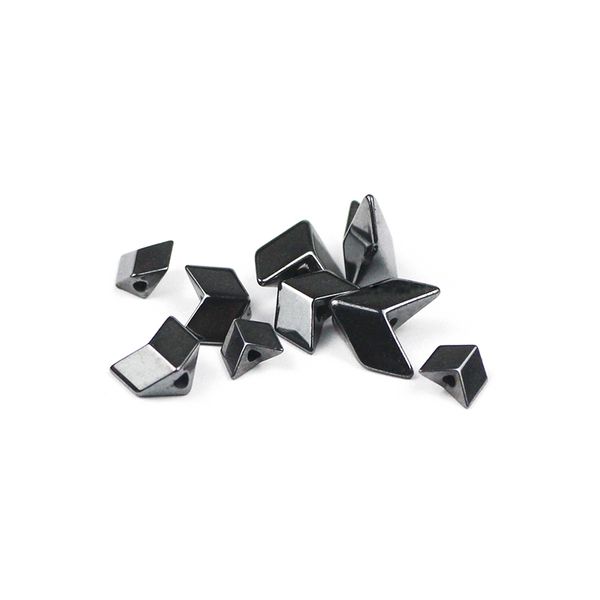 Black Hematite Triangle Beads for Jewellery