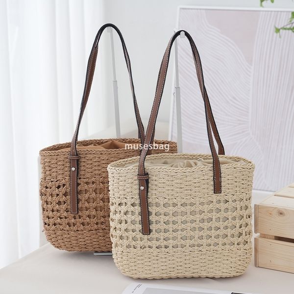 Elegant and stylish women high-end handbag straw woven bag beach bag handcrafted woven practical high-capacity cotton thread vegetable basket travel and vacation, Khaki
Elegant and stylish women high-end handbag straw woven bag beach bag handcrafted woven practical high-capacity cotton thread vegetable basket travel and vacation, Khaki