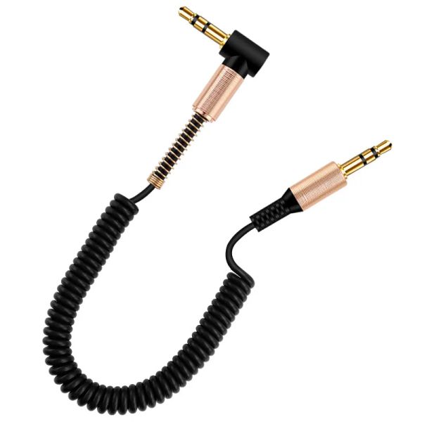 1.8M Jack 3.5 Spring Audio Cables AUX Cord 3.5 Jack AUX Audio Cable 3.5MM Male to Male Cable For Phone Car Speaker MP4 Headphone