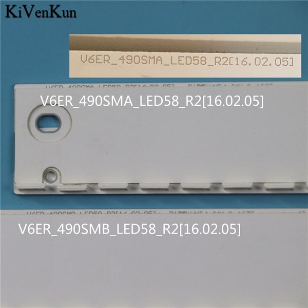 TV Lamp Kits LED Backlight Strips For Samsung UE49MU6650U UE49MU6670S UE49MU6652U UE49MU6655U UE49MU6670U LED Bars Bands Rulers