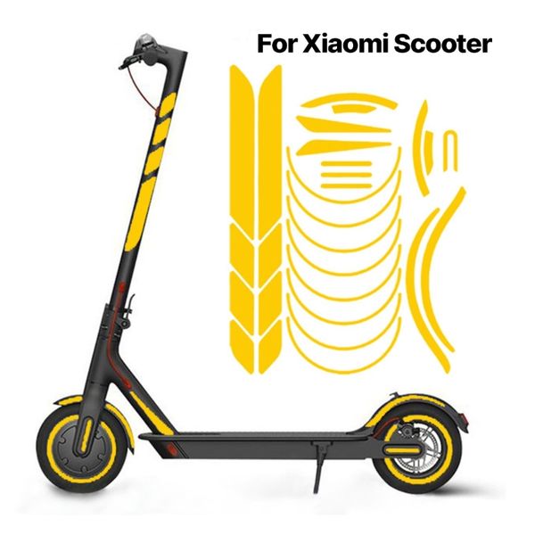 Electric Scooter Reflective Sticker Decal Scooter Night Safety Warning Sticker