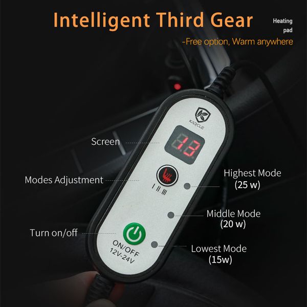 12V/24V Car Seat Heater 120CM Lengthen Heated Car Seat Cover Warm Car Heating Mat Universal Winter Electric Heated Seat Cushion
