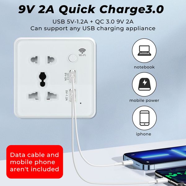 App Control Tuya Wifi Smart Socket Smart Life For Google Home Alexa Universal Socket Voice Control Us Eu Uk Plug Tuya Smart 10a