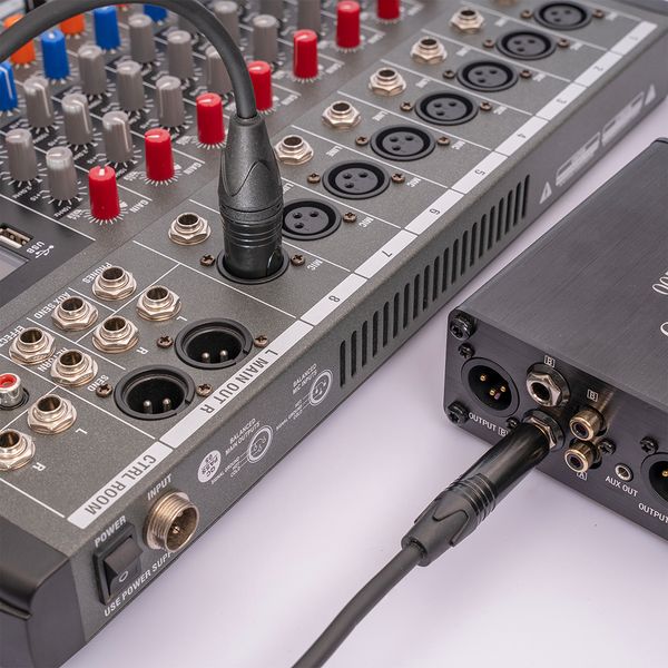 6.35mm TRS To XLR Jack Audio Cable TRS To XLR Male Balanced Signal Interconnect Cable Audio Cord for Microphone