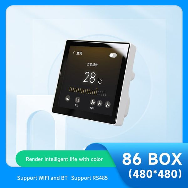 4 Inch ESP32-S3 IPS Touch Screen 86 Box Central Control Panel Monitor WiFi BT RS485 Chip Optional Temperature Humidity Sensor