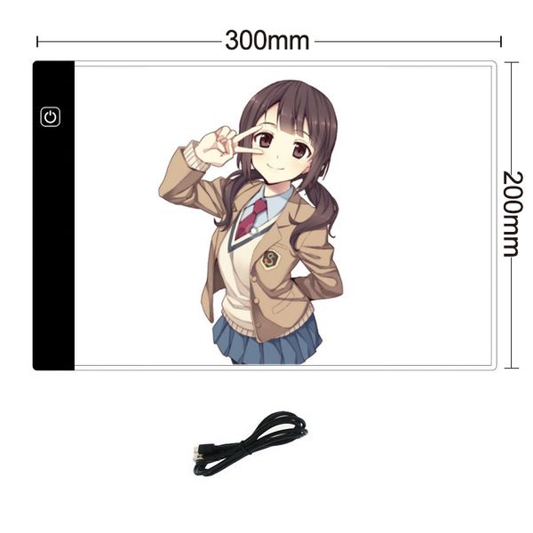 small A4 Drawing Tablet USB Led Light Pad Tracing Board Children's Toy Diamond Painting tool Educational Kids Creative Gifts