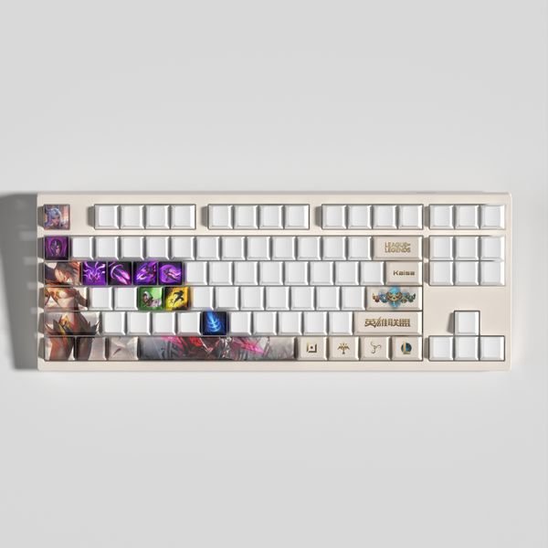 kaisa League of Legends keycaps OEM Profile 29keys SET ,ICONS are optimized for HD, PBT dye sub keycaps