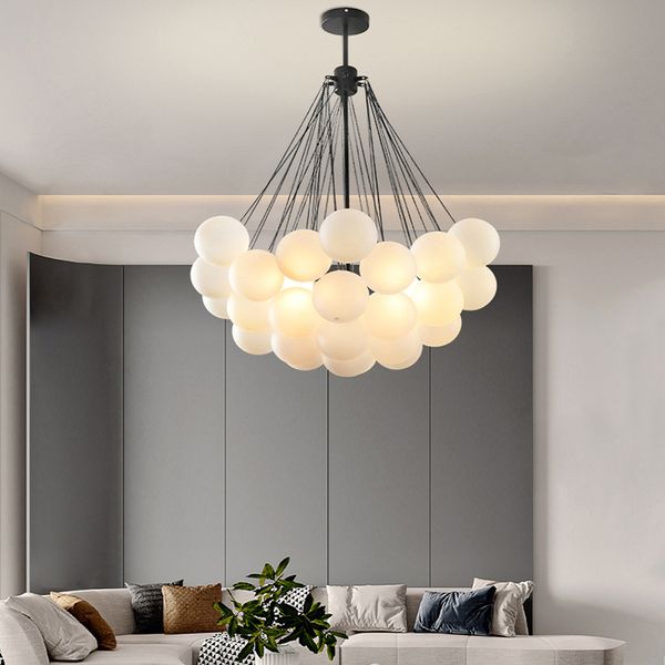 Frosted Modern Glass Ball Chandeliers Nordic Children's Room Hanging Lamps Dinning Living Gold Black LED Lighting Fixtures
Frosted Modern Glass Ball Chandeliers Nordic Children's Room Hanging Lamps Dinning Living Gold Black LED Lighting Fixtures