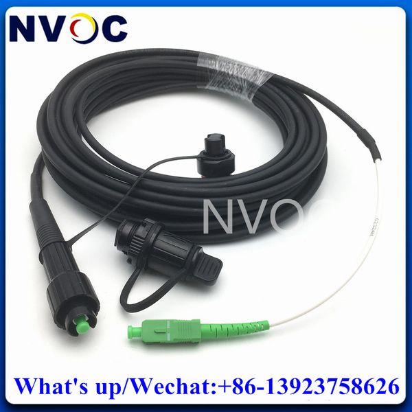 IP67 Waterproof HUAWEI Mini SC/APC to SCAPC 1M 2M 3M 5M 10M 15M HW Optic Connector 5.0mm Black Fiber Optic Patch Cord Cable