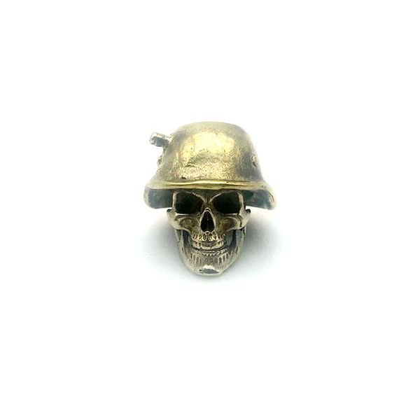Brass Skull Paracord Lanyard Pendant