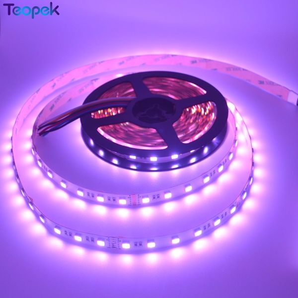 High Quality RGB+CCT LED Strip 5050 SMD 60 Or 96 Led/m 12v 24volt 5 in 1 Chips CW+RGB+WW Flexible Strip