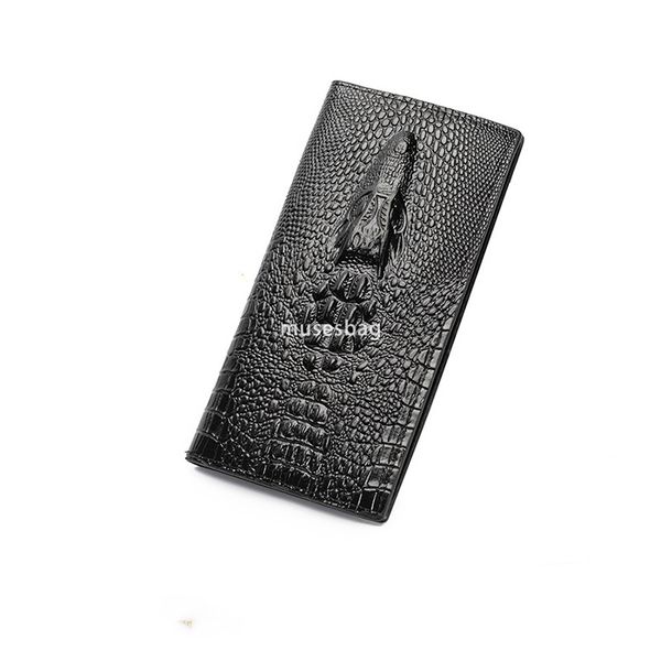 Fashionable men's designer classic minimalist crocodile pattern long wallet casual multi-functional US dollar large bill lightweight and practical wallet, Coffee
Fashionable men's designer classic minimalist crocodile pattern long wallet casual multi-functional US dollar large bill lightweight and practical wallet, Coffee