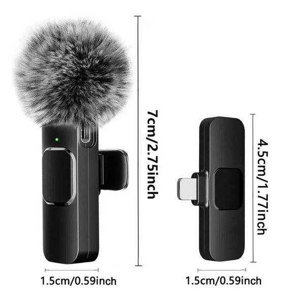 2026 New Wireless Lavalier Audio Video Recording Mini For Iphone Android cologne Laptop Mobile Microphone Live Broadcast Gaming Phone perfum