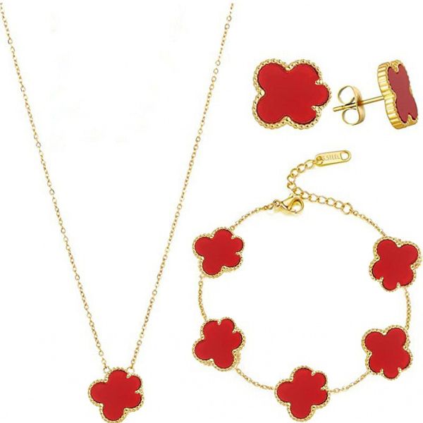 Women 4 Four Leaf Clover Luxury Designer Jewelry Sets Diamond Shell Fashion Women Bracelet Earrings Necklace Valentine's Day Birthday Gift, Olive green
Women 4 Four Leaf Clover Luxury Designer Jewelry Sets Diamond Shell Fashion Women Bracelet Earrings Necklace Valentine's Day Birthday Gift, Olive green