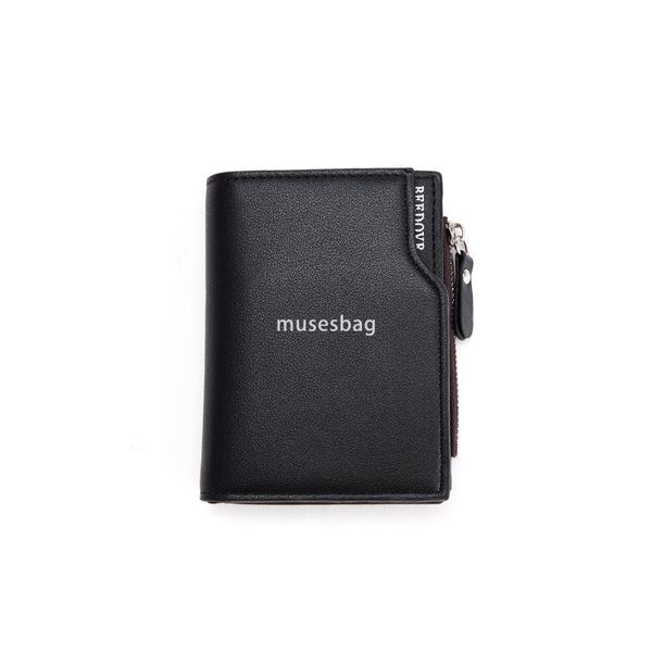 Fashionable Men's Designer Classic Practical Source New Zipper Short Wallet Lightweight and Versatile Multi Card Position Fashion Vertical Mini Button Zero Wallet, Black
Fashionable Men's Designer Classic Practical Source New Zipper Short Wallet Lightweight and Versatile Multi Card Position Fashion Vertical Mini Button Zero Wallet, Black