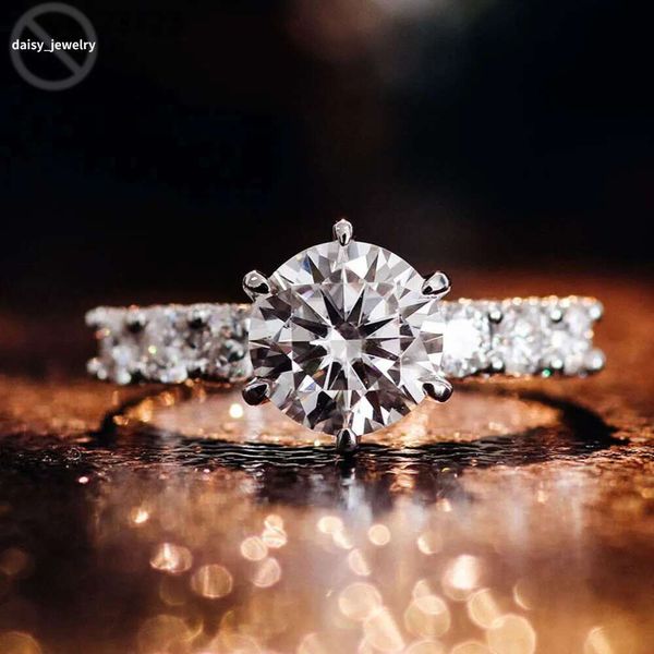 Round Cut DEF VVS Moissanite Engagement Ring In Sier 10K 14K solid gold wedding ring with 3 sides paved stones
Round Cut DEF VVS Moissanite Engagement Ring In Sier 10K 14K solid gold wedding ring with 3 sides paved stones