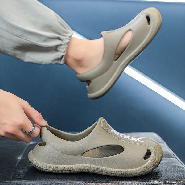 Factory wholesale men's shoes home wear personalized hollow slippers daily Joker solid color mens sandals non slip wear resistant super Baotou slippers 2308#, White
Factory wholesale men's shoes home wear personalized hollow slippers daily Joker solid color mens sandals non slip wear resistant super Baotou slippers 2308#, White