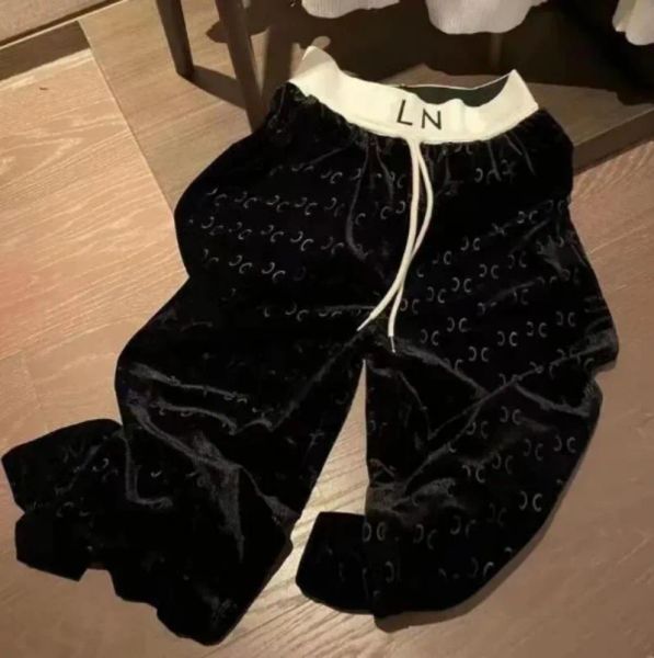 Clothing Women's Pants & Capris Fall High Waisted Canary Women Designer Luxury Casual Straight Leg Wide-leg Loose Pant Elastic Waist Trousers Cyg2406279-8