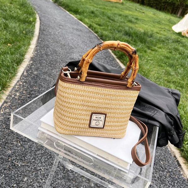 Western womens handbags 2 colors summer outdoor travel holiday woven beach bag elegant atmosphere hollow crocheted fashion handbag factory outlet, Khaki
Western womens handbags 2 colors summer outdoor travel holiday woven beach bag elegant atmosphere hollow crocheted fashion handbag factory outlet, Khaki