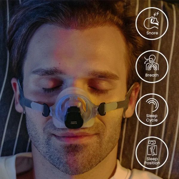 Upgrade Sleep Breathing Apnea Monitor Bluetooth Snoring Device Sleep Breathe Monitoring Sleep Apnea Monitor Improve SleepQuality