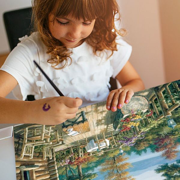 Frame Diy Oil Picture Coloring By Numbers Abastract Landscape Painting By Numbers for 40*50cm Special Home Bedroom Decor