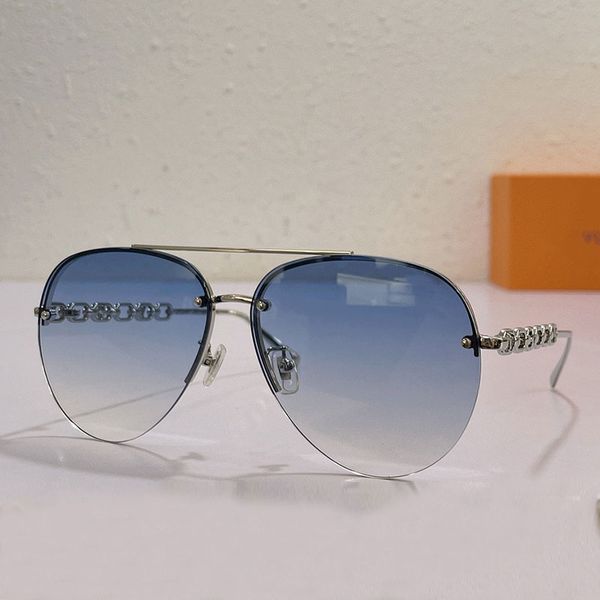 Designers square metal full frame fashionable sunglasses Z1539 Mens Womens high end half frame aviator sunglasses with 100% UV resistant leg chain buckle design
Designers square metal full frame fashionable sunglasses Z1539 Mens Womens high end half frame aviator sunglasses with 100% UV resistant leg chain buckle design