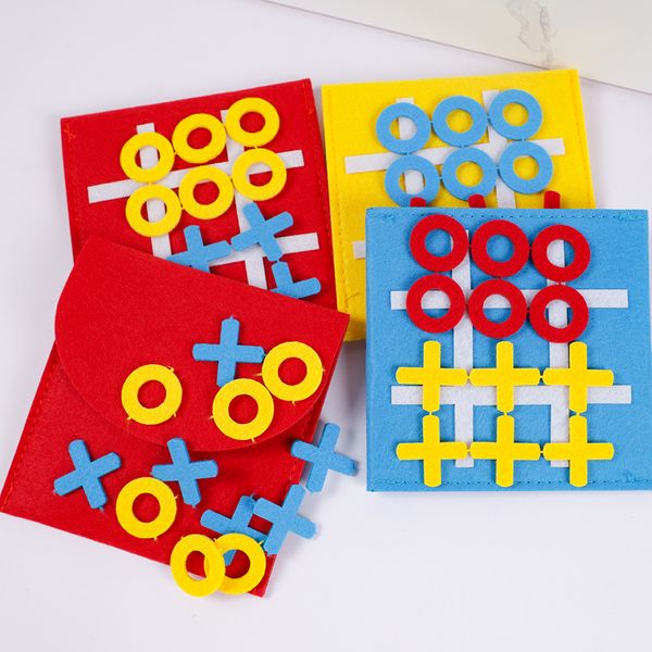 4bags Felt Tic Tac Toe Games Educational Family Toys for Kids Birthday Party Favors Kindergarten Gifts Pinata Fillers Goodie Bag