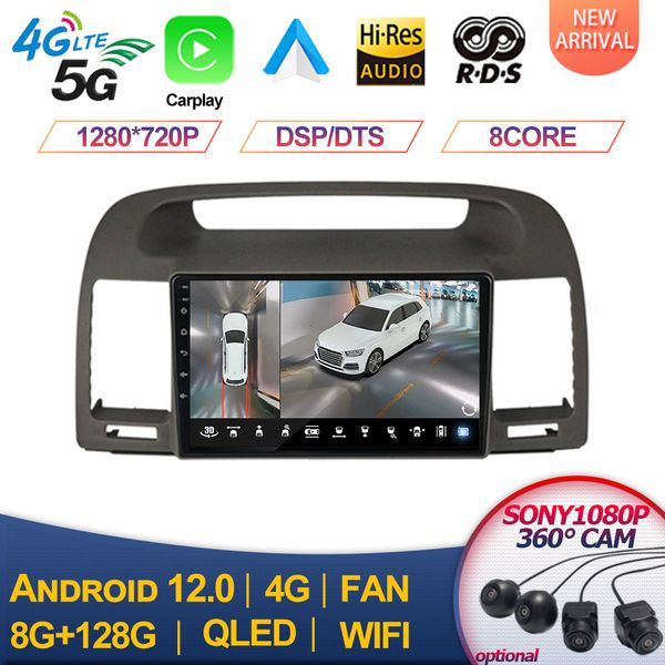 Toyota For Camry 2002 2003 2004 2005 2006 Car Radio Stereo Auto Audio GPS Multimedia Player Carplay 2 Din Android 13 DSP 9 inch play
Toyota For Camry 2002 2003 2004 2005 2006 Car Radio Stereo Auto Audio GPS Multimedia Player Carplay 2 Din Android 13 DSP 9 inch play