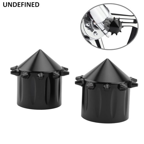 Motorcycle Front Axle Nut Cover Cap Bolt Aluminum Black For Harley Sportster 883 XL Dyna Fat Bob Softail FLSTF Touring Road King