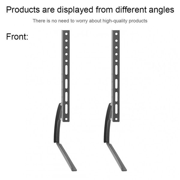 26''-43" 25KG TV Stand Base Bracket for Plasma LCD Flat Screen Height Adjustable Monitor Mount Bracket Anti-Skid Rubber Base
