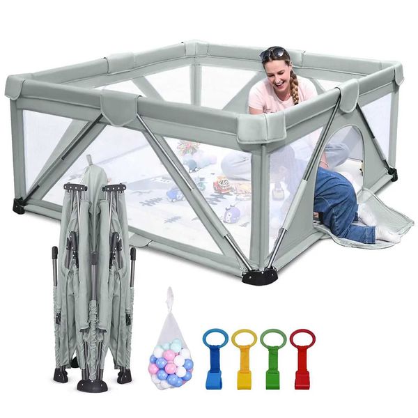 Rail Baby Baby folding game pen Heyo. Ja Large Play Yard Baby and toddler playpen with door WX6.4 play, Cold grey
Rail Baby Baby folding game pen Heyo. Ja Large Play Yard Baby and toddler playpen with door WX6.4 play, Cold grey