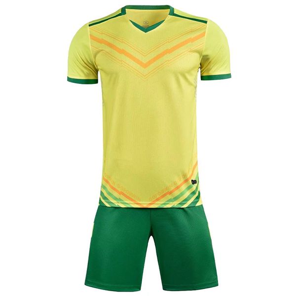 men short sleeve yellow soccer jersey set purple adult football uniform boy blue kids soccer shirt customized name DIY number