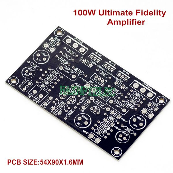 100W Ultimate Fidelity Power Amplifier Board IRFP240 IRFP9240 MOS Tube Amplifier Kits FET AMP Mono Audio DIY