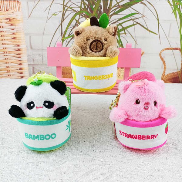 Cute canned animal keychain pendant boutique panda capybara plush toy doll small gift, Mixed single price
Cute canned animal keychain pendant boutique panda capybara plush toy doll small gift, Mixed single price