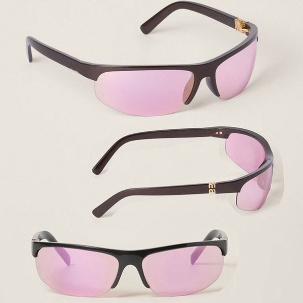 Fashion designer playful sports style from THE RUNWAY sunglasses A02S Women curved half frame design sunglasses UV400 protection Runway sunglasses