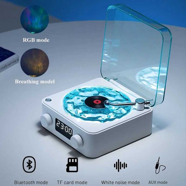 Mini retro white noise BT speaker portable retro sleep assist BT speaker with RGB light support TF card subwoofer M250321