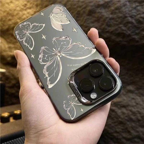 Cellphone Case Luxury Laser Silver Gold Butterfly Matte — compare prices at CompareOffers