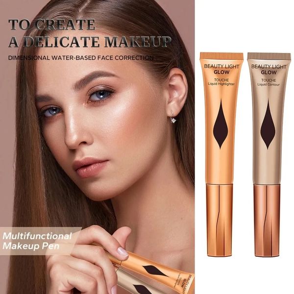 Bronzer Contour Liquid Highlighter Stick Face Blusher Cheek Eye Tint Blush Brighten Cosmetic Beauty Wand Natural Cream, Brown
Bronzer Contour Liquid Highlighter Stick Face Blusher Cheek Eye Tint Blush Brighten Cosmetic Beauty Wand Natural Cream, Brown