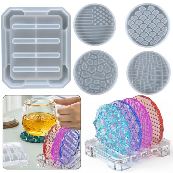 Crystal Dropping Gel Mold Multiple Edge Cut Sides Coasters Storage Platforms Jewelry Silicone Mould 5 pieces set
Crystal Dropping Gel Mold Multiple Edge Cut Sides Coasters Storage Platforms Jewelry Silicone Mould 5 pieces set